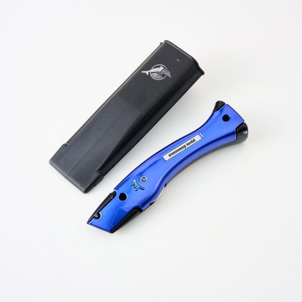 Delphin Knife Matt Black Candy Blue