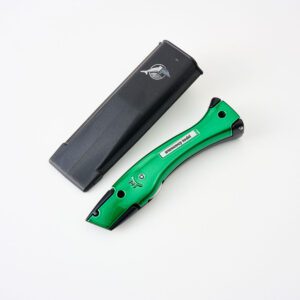 Delphin Knife Matt Black Candy Green