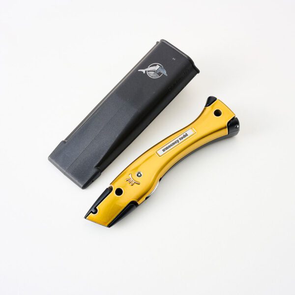 Delphin Knife Matt Black Candy Gold