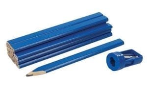 Carpenters Pencils & Sharpener Set 13pce
