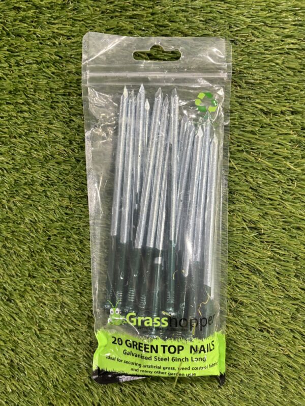 Artificial Grass Nails Green